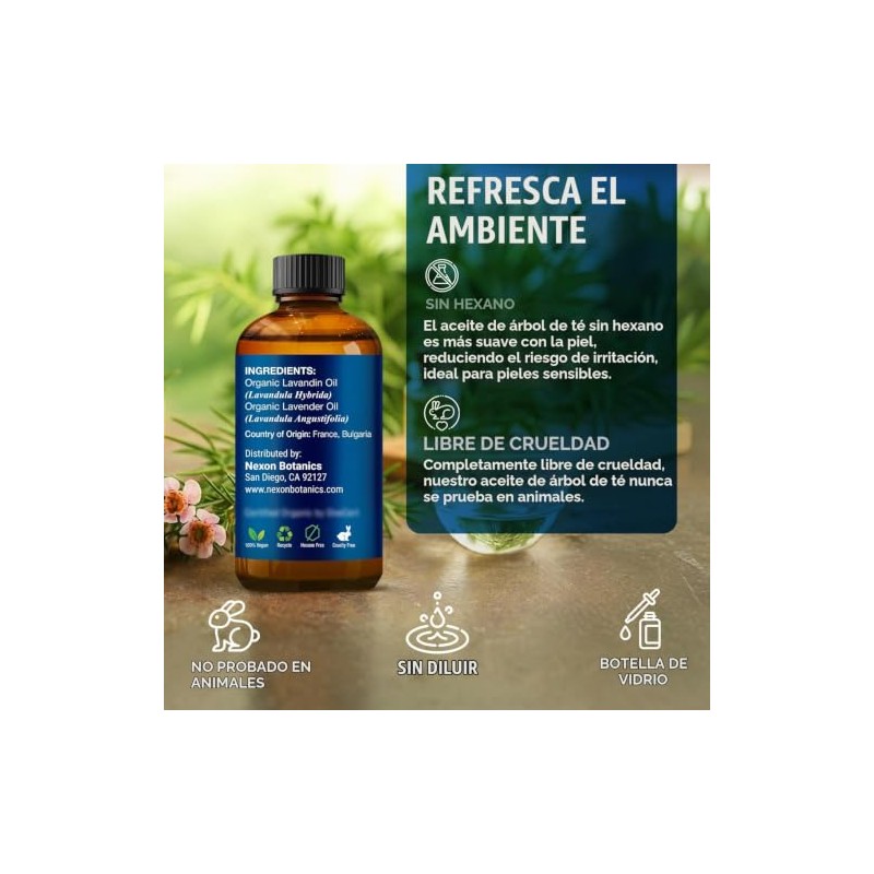 Nexon Botanics Aceite de árbol de té orgánico 30 ml