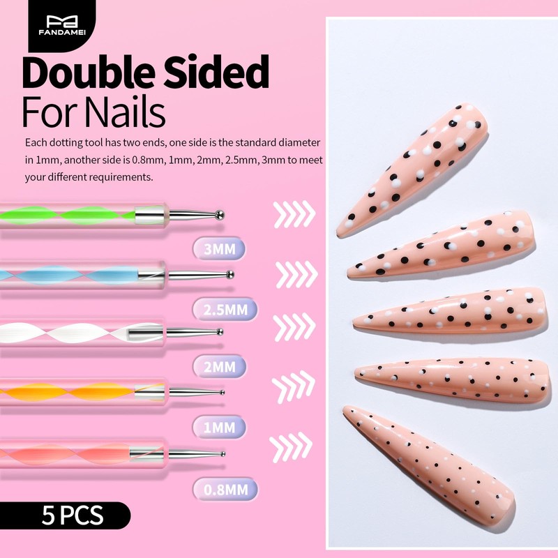 FANDAMEI Nail Art Tools, Nail Tools For Nail Art, Press