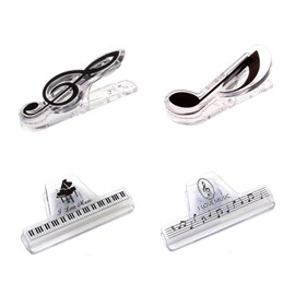 4 Pack Sheet Music Holder Clip Piano Music Stand Universal for Sheet Notes Ideal for Musicians and Students