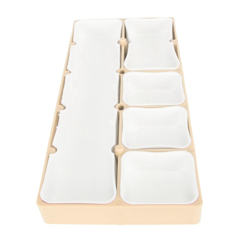 Watch Parts Storage Box Stackable 5 Compartments Acrylic Rubber Watch