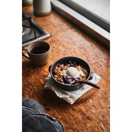 KINTO TERRA 25874 Grill Dish, Black, 5.7 inches (145 mm)