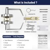 Keyed Commercial Privacy Indicator Door Lock, Heavy Duty Vacant Occupied