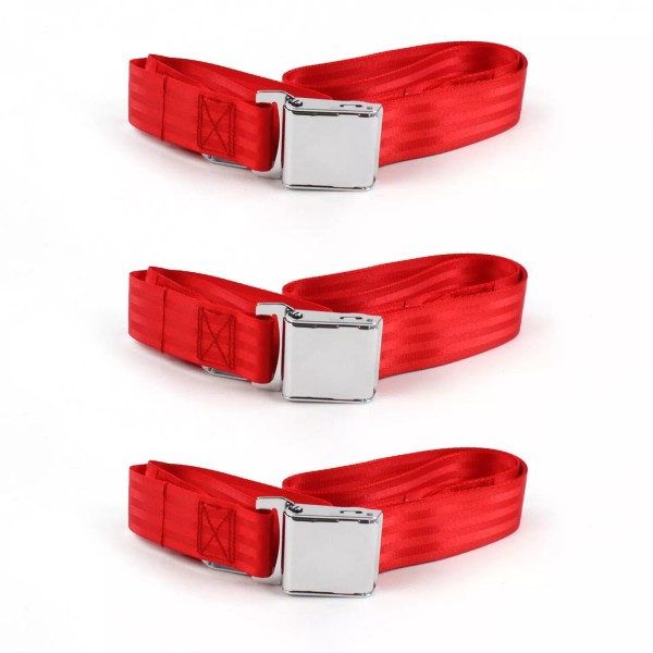 safeTboy Jeep Wrangler/TJ 1997 - 2006 Airplane 2pt Red Lap