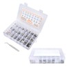 580Pcs Screws Nuts Washers Kit 304 Stainless Steel Cylindrical Head