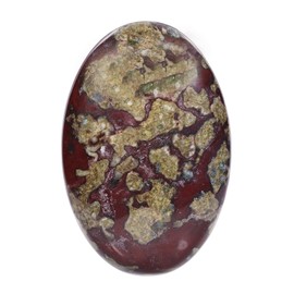 KYEYGWO Dragon Bloodstone Reiki Healing Crystal Palm Stone Oval Worry Stone Pockets Thumb Stone Worry Stone Pocket Stones Massage Stones for Meditation, Stress Relief