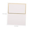 Gatuida 100Pcs Gold Foil Wedding Place Cards Elegant Tent Name