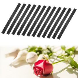 M METERXITY 20 Pack Rose Buds Protection Mesh Covers - Makeup Brush Cover Net, Flower Rose Bud Packing Wrapping Netting, Applying to Florist/Bouquet/Floral Decor (0.4x4.7 Inch, Black)