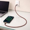 Cable de cuero de carga rápida USB-C a USB-C, elegante