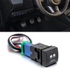 ROMELACK Rear Light Push Button Blue Backlight Switch Short Circuit