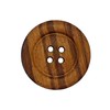 Real Olive Wood Buttons, 4-Hole Smooth Wooden Buttons, 28mm (45L)