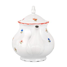Floral Teapot 40.58 fl oz (1200 ml) Waltz of the Flowers Porcelain Tea Pot Tea Brewer for Tea Coffee Serving Pot for Loose Tea