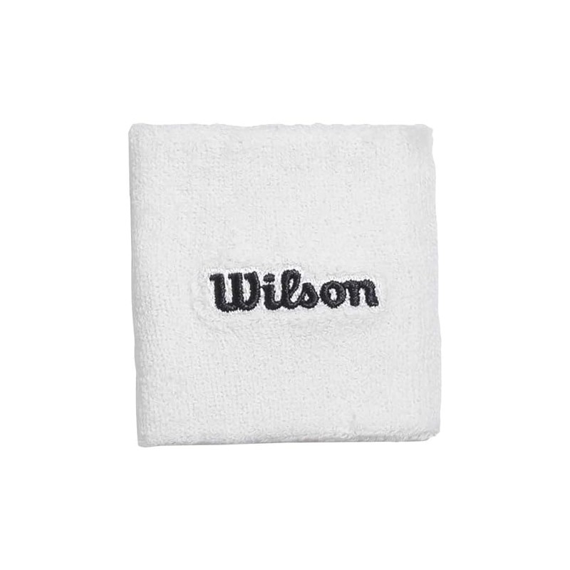 Wilson U Terry Logo Wristbands Bright White Unisex Sweatband White