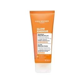 YVES ROCHER - Mascarilla Facial Efecto Peeling Glow Energie, con Vitamina C Natural, Ilumina, Exfolia y Alisa, Fórmula Vegana, 75 ml