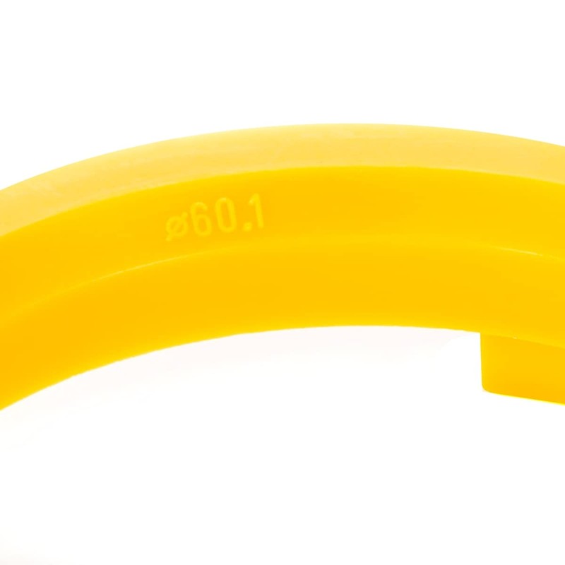 LST 4 x yellow centring rings for alloy wheels, wheel