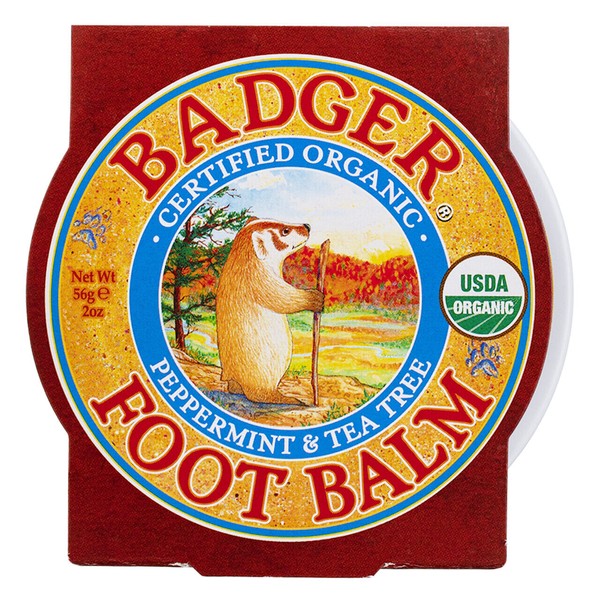 2 Pack Badger Foot Balm Tin, 2 oz