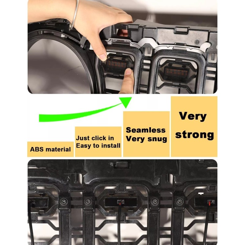 Sidi LED Grill Lights for Jeep Wrangler JL JLU 2024