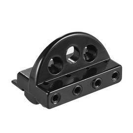 HXYIG 4-String Headless Electric Bass Guitar String Locking Nut Set with 2 Wrench 2 Screw Black