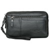 KPYWZER Leather Clutch Purse Wallet Men Wrist Bag