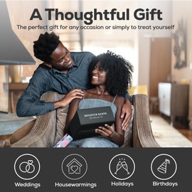 Brighter Barns White Glass Lotion Dispenser with Pump Bathroom Set by Brighter Barns - Hand Lotion Dispenser with Tray - Modern Bathroom Decor - Boho Bedroom Decor for Housewarming Gift, Airbnb, Hotel (White)