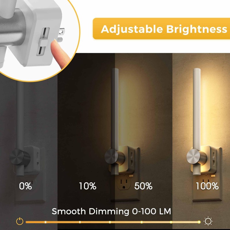 L LOHAS LED Night Light, 2 Pack Night Lights Plug