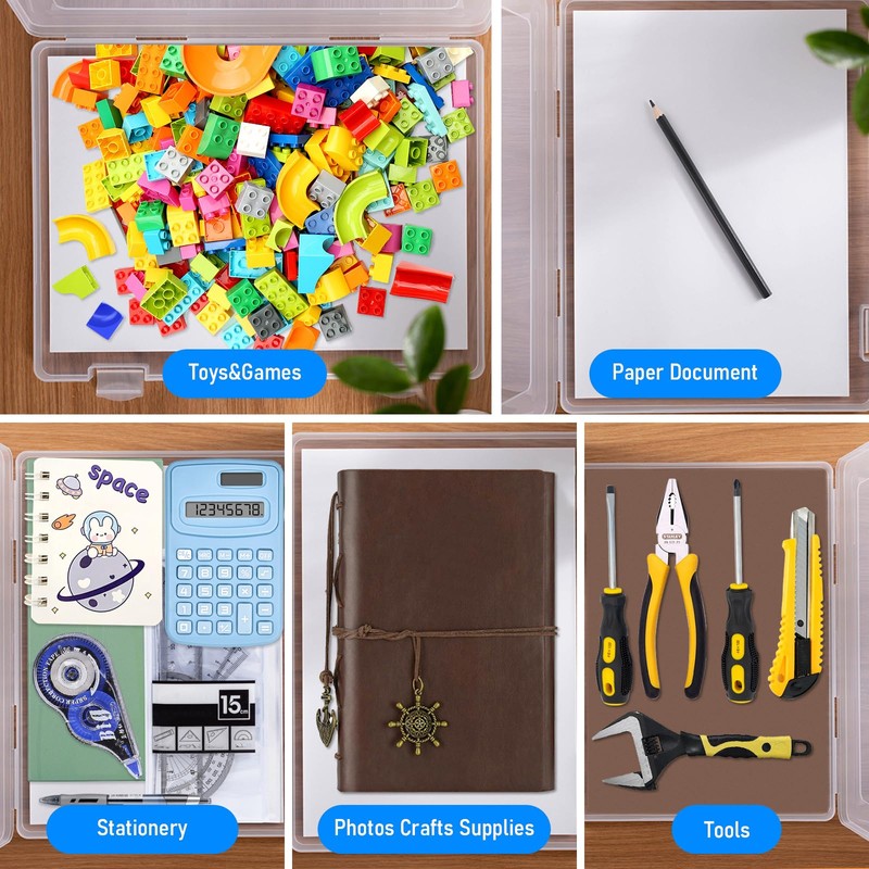 Marte Vanci A4 Storage Box Plastic Box with Lid Portable