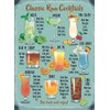New 15x20cm Classic Rum Cocktail recipe metal advertising wall sign