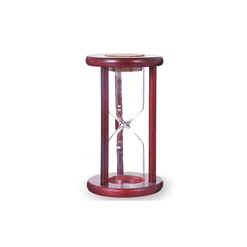 Empty Hourglass Sand Timer, Wooden Frame Without Sand