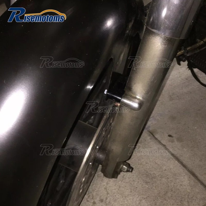 risemotom8 Black 21" 23" 26" Front Fender Spacers For Harley
