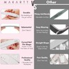 Makartt Zebra Nail Files 100 100 Grit for Poly Nail