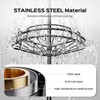 HAMITOR Shower Caddy Tension Pole: 4-Tier Rustproof Bathroom Corner Shelf