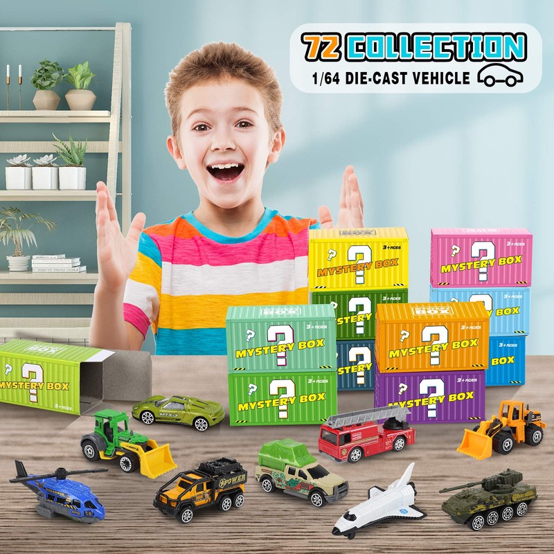 Diecast Toy Cars Set for 3 4 5 6 7