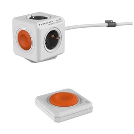 allocacoc Extended Remote inkl. Kabel Set grau + Fernbed Type F