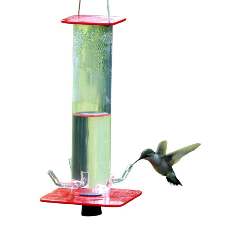 Tube Hummingbird Feeder Hanging Wild Bird Feeder for Outdoor Yard