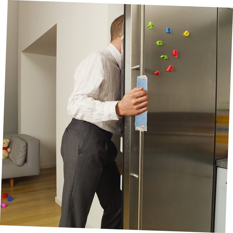 jojofuny Dishwasher Handle Covers 4pcs Refrigerator Handle Covers Soft Washable