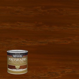 Minwax PolyShades Wood Stain + Polyurethane Finish – ½ Pint, American Chestnut, Satin