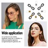 SIGZKK 60 Pcs Eyeglass Chain Ends Loop Holder Silicone Eyeglass