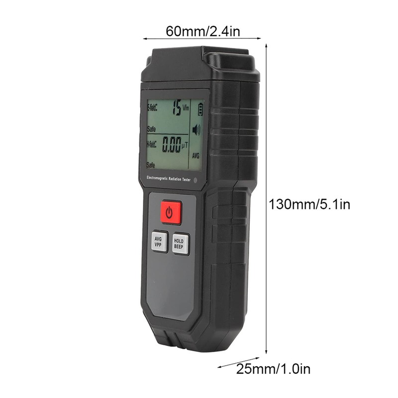 FTVOGUE RZ825 Digital Electromagnetic Radiation Detector Handheld LCD Display EMF