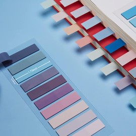 DOETYD 600pcs Colored Sticky Tabs Page Markers Tabs Transparent Annotation Tabs for Index Reading Book File Notes Office School