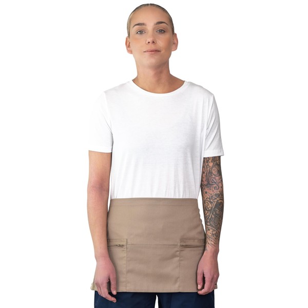 Mirabella Health & Beauty Espresso Zip Pockets Waist Apron Beige