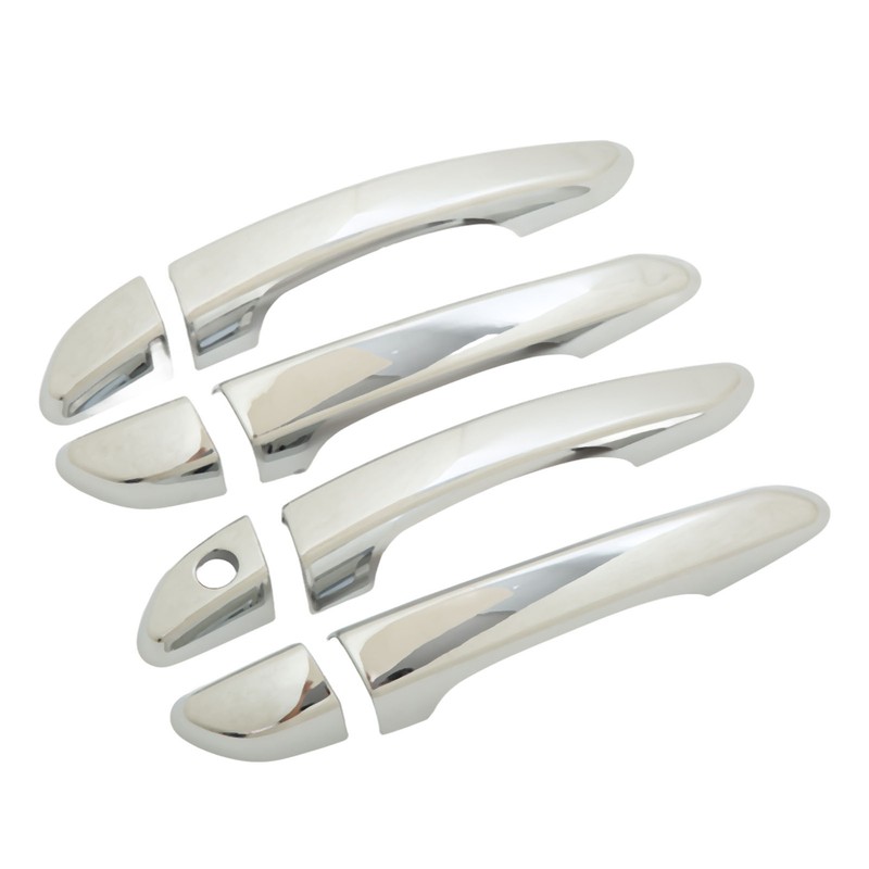 Car Outside Door Handle Cover with Caps Mirror Chrome Replacement