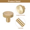 uxcell M6x8mm Knurled Thumb Screws, 6pcs Flat Knurled Head Fully