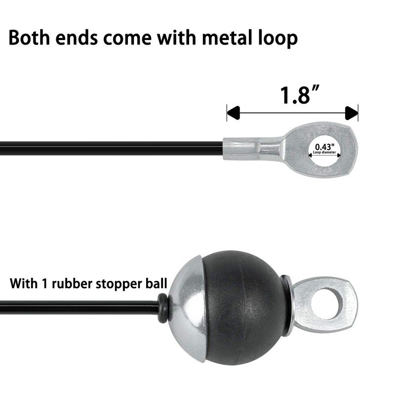 Vishusju Pulley Cable Thick 5mm Steel Wire Rope for Cable