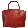 Cluty Genuine Leather Women's Handbag, Made in Italy, Crocodile Shoulder