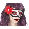 Generique Day of the Dead Eye Mask with Red Flower