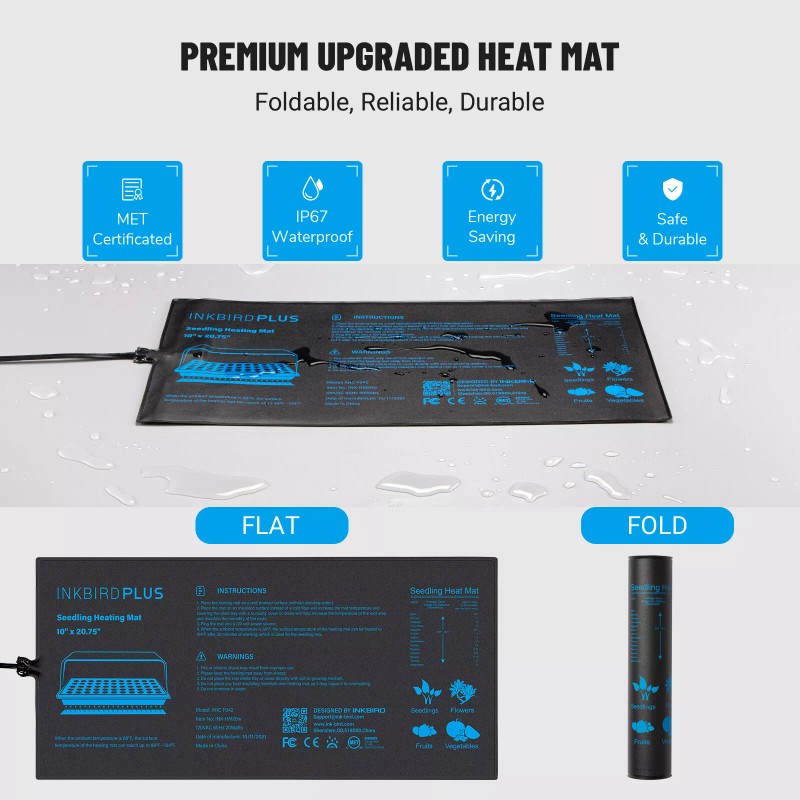 INKBIRD Wifi Temperature Controller Thermostat Switch Dual Output Seedling Heat