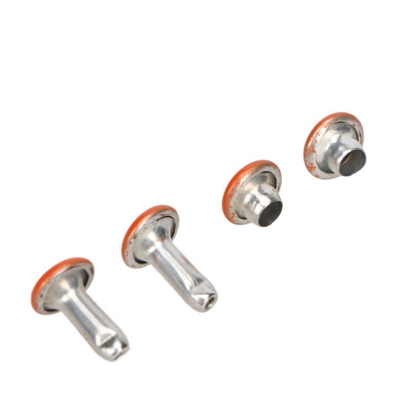 500 Sets Metal Studs Rivets 6x8mm Iron High Hardness Strong