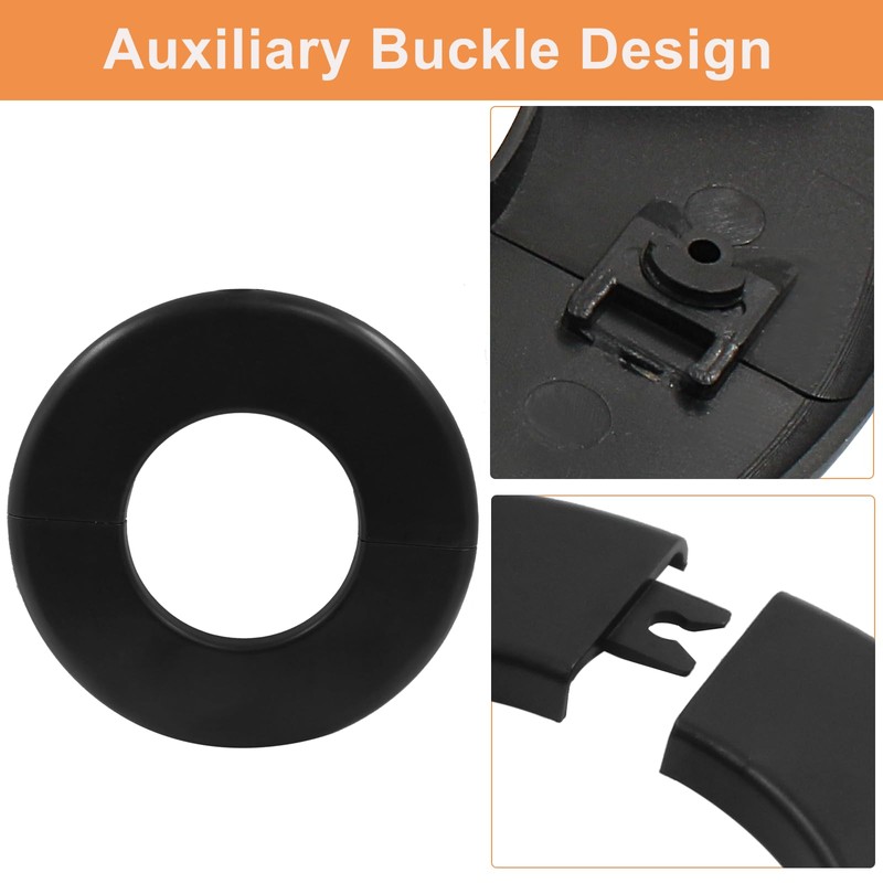BokWin 2 Pcs Round Wall Split Flange Cover Escutcheon Plate
