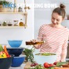 BoxedHome BPA Free Plastic Round Mixing Bowl with Lids, 12