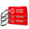 My Identity Doctor - 3 Pre-Engraved Stroke Patient Plastic Medical