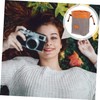 CIYODO 1Pc Portable Camera Lens Storage Bag Grey Medium Organizer